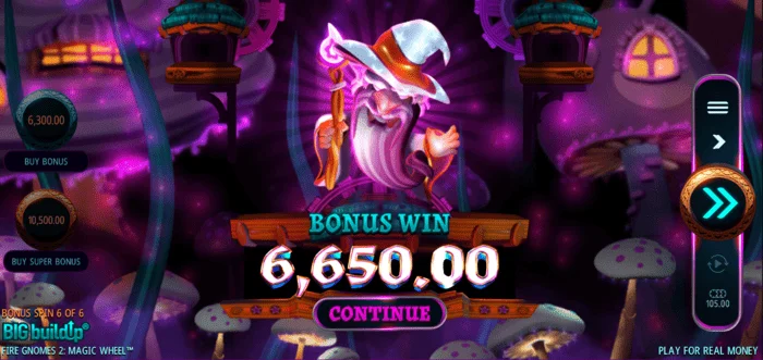 Fire Gnomes 2 Magic Wheel – boonusvõit