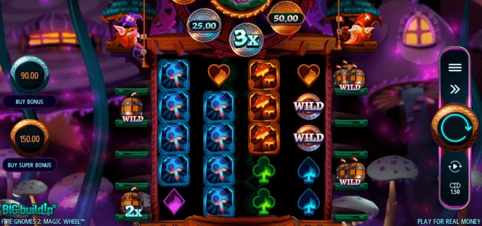 Fire Gnomes 2 Magic Wheel – peamine mängukuva